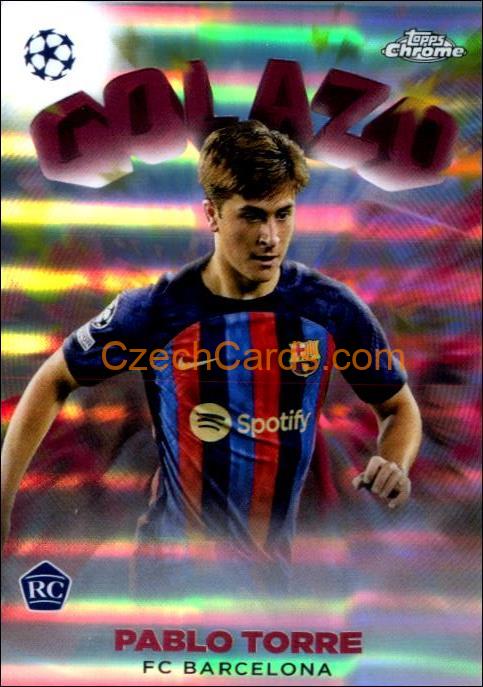 Pablo Torre 2022/23 Topps Chrome Club Competitions Golazo #G-4 RC