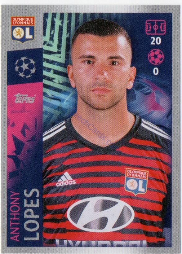 Anthony Lopes 2019/20 Topps sticker #311