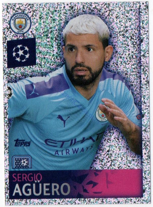 Sergio Agüero 2019/20 Topps sticker #329