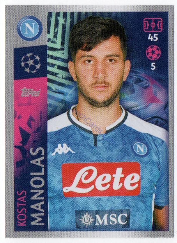 Kostas Manolas 2019/20 Topps sticker #353