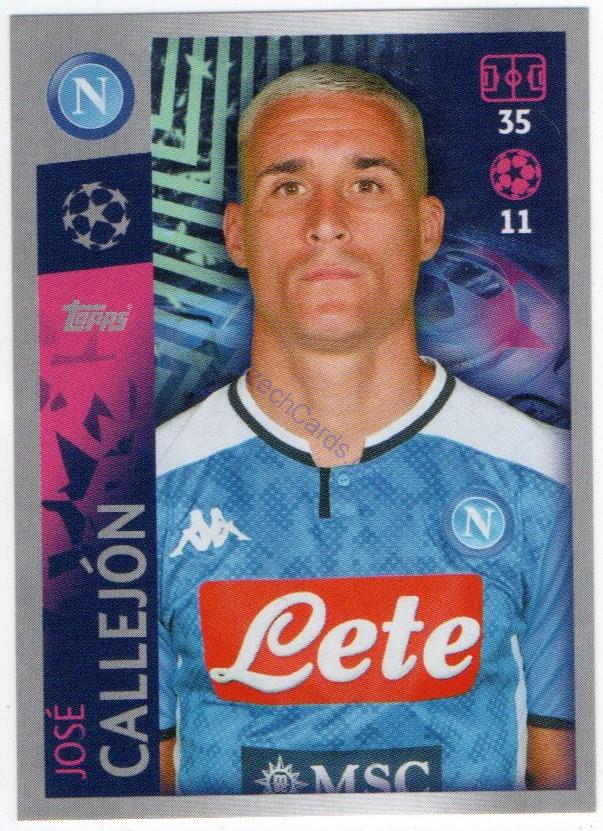 José Callejón 2019/20 Topps sticker #363
