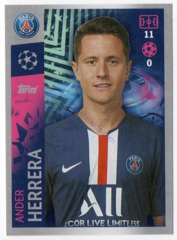 Ander Herrera 2019/20 Topps sticker #377