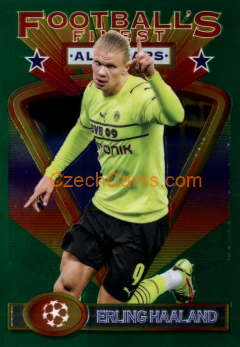 Erling Haaland 2021/22 Topps Finest Flashbacks UEFA #9