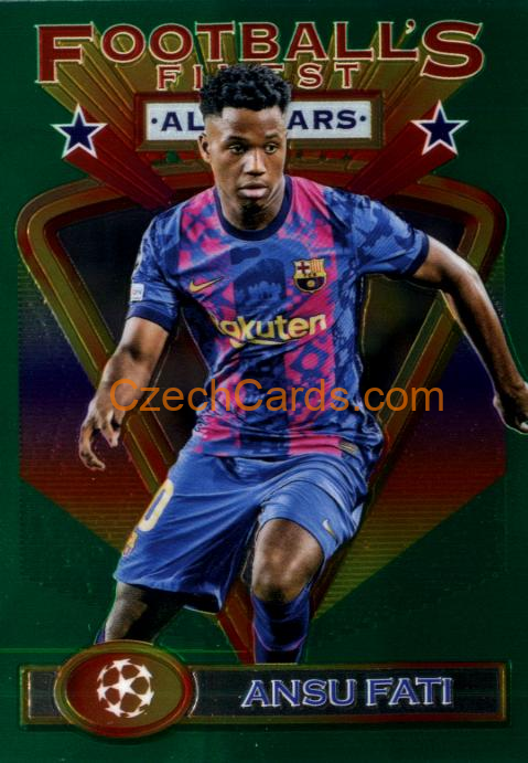 Ansu Fati 2021/22 Topps Finest Flashbacks UEFA #10