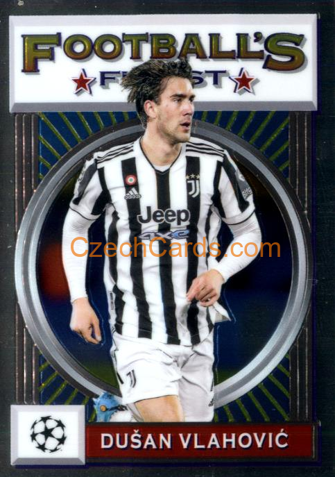 Dušan Vlahović 2021/22 Topps Finest Flashbacks UEFA #24