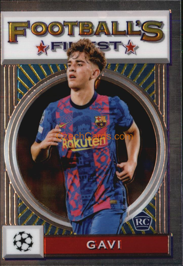 Gavi 2021/22 Topps Finest Flashbacks UEFA #25 RC