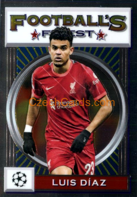 Luis Díaz 2021/22 Topps Finest Flashbacks UEFA #37