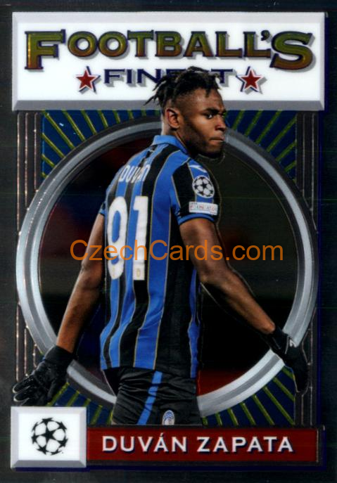 Duván Zapata 2021/22 Topps Finest Flashbacks UEFA #68