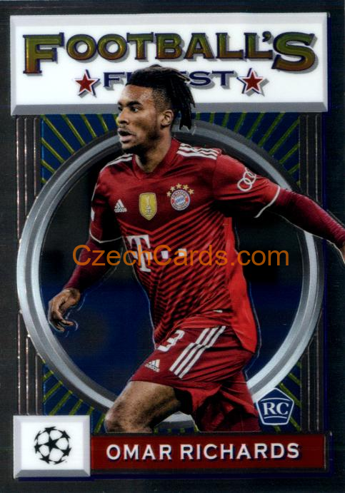 Omar Richards 2021/22 Topps Finest Flashbacks UEFA #132 RC
