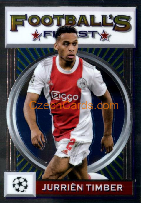 Jurriën Timber 2021/22 Topps Finest Flashbacks UEFA #158