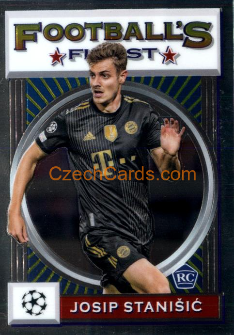 Josip Stanišić 2021/22 Topps Finest Flashbacks UEFA #169 RC