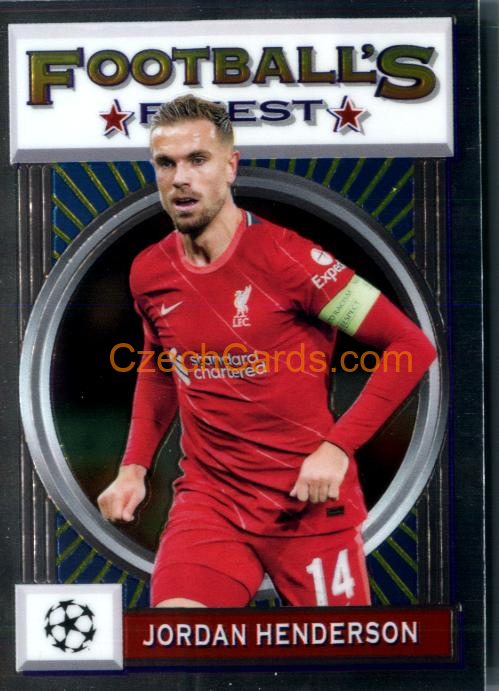 Jordan Henderson 2021/22 Topps Finest Flashbacks UEFA #175
