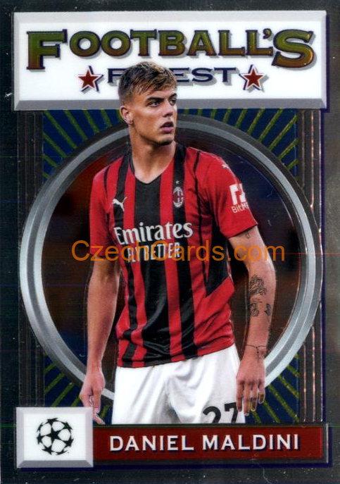 Daniel Maldini 2021/22 Topps Finest Flashbacks UEFA #182