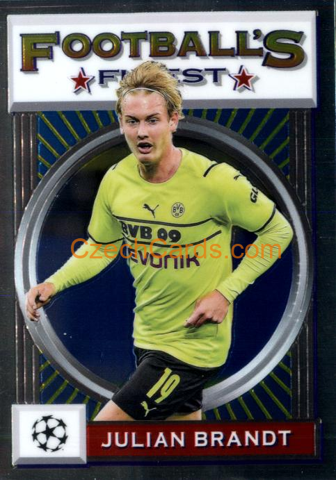 Julian Brandt 2021/22 Topps Finest Flashbacks UEFA #188