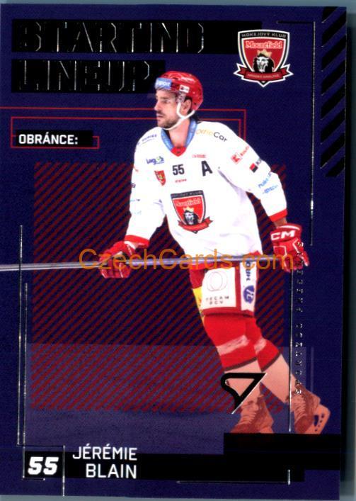 JÉRÉMIE BLAIN 2023/24 SportZoo Tipsport EHL Staring Lineup #SL-08