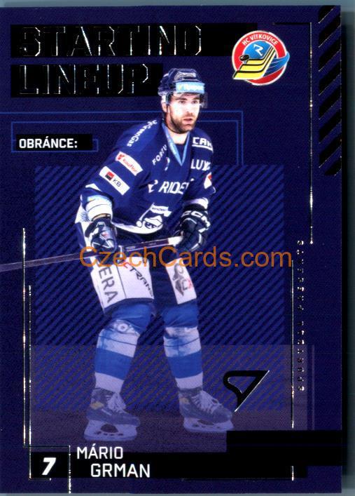 MÁRIO GRMAN 2023/24 SportZoo Tipsport EHL Staring Lineup #SL-20