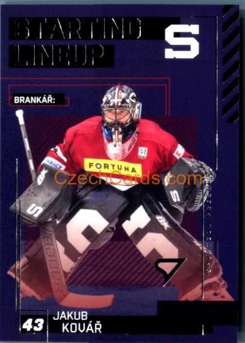JAKUB KOVÁŘ 2023/24 SportZoo Tipsport EHL Staring Lineup #SL-25