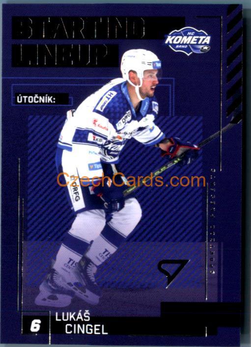 LUKÁŠ CINGEL 2023/24 SportZoo Tipsport EHL Staring Lineup #SL-40