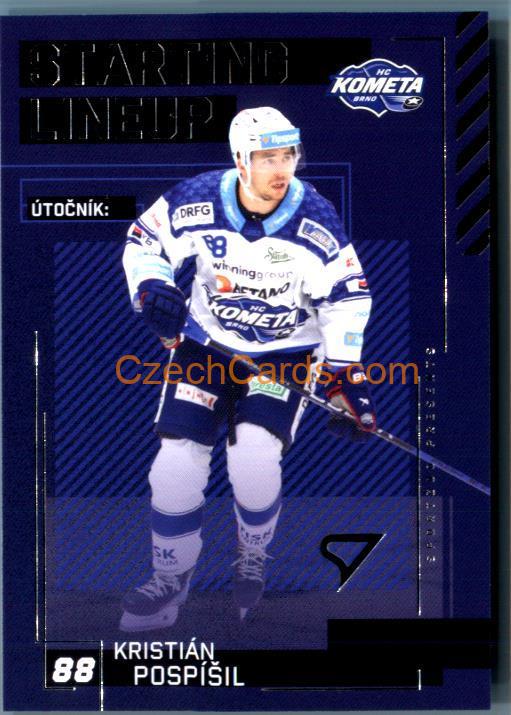 KRISTIÁN POSPÍŠIL 2023/24 SportZoo Tipsport EHL Staring Lineup #SL-42