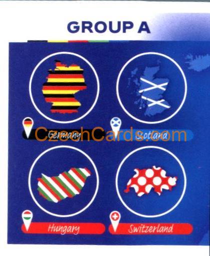 Overview Group A 1/2 2024 Topps UEFA Euro sticker #GA1