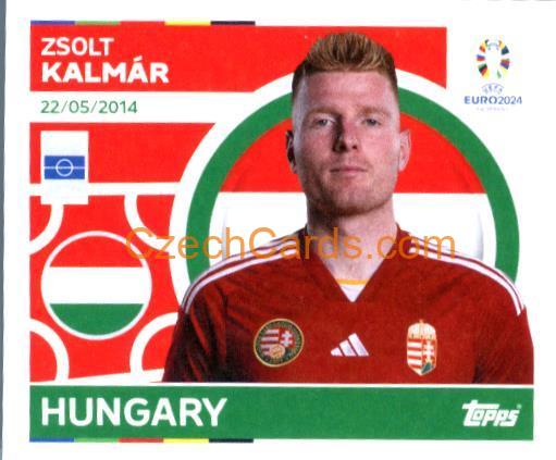 Zsolt Kalmár 2024 Topps UEFA Euro sticker #HUN13