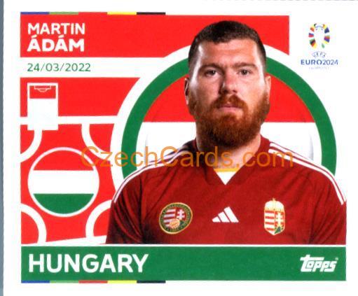 Martin Ádám 2024 Topps UEFA Euro sticker #HUN21