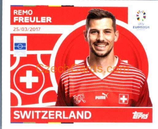 Remo Freuler 2024 Topps UEFA Euro sticker #SUI13