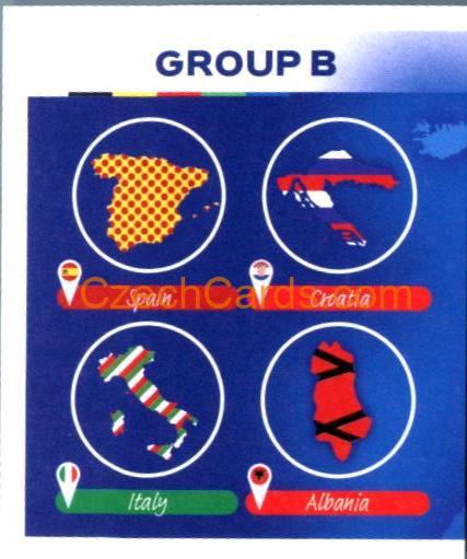 Overview Group B 1/2 2024 Topps UEFA Euro sticker #GB1