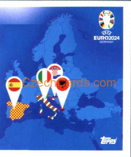 Overview Group B 2/2 2024 Topps UEFA Euro sticker #GB2