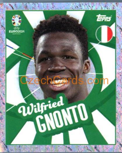 Wilfried Gnonto 2024 Topps UEFA Euro sticker foil #ITA-PTW