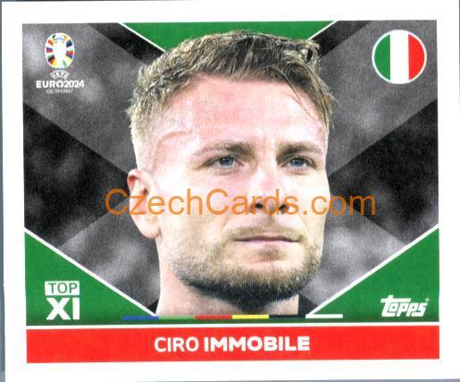 Ciro Immobile 2024 Topps UEFA Euro sticker  #ITA-TOP1