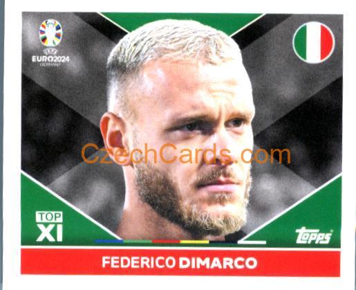 Federico Dimarco 2024 Topps UEFA Euro sticker  #ITA-TOP2