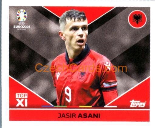 Jasir Asani 2024 Topps UEFA Euro sticker #ALB-TOP1