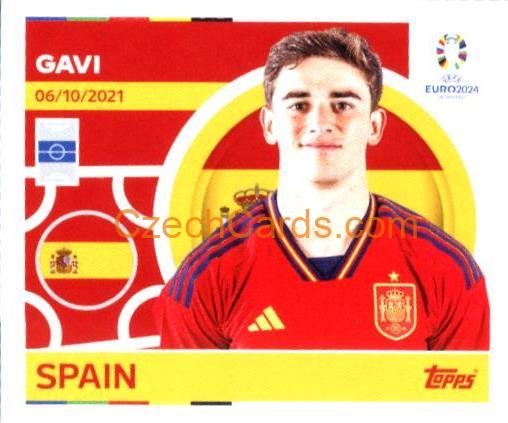 Gavi 2024 Topps UEFA Euro sticker #ESP11
