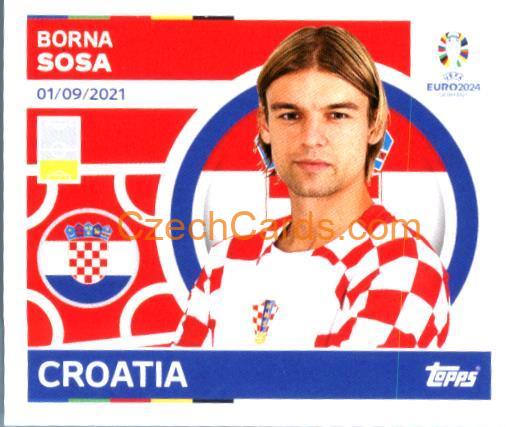 Borna Sosa 2024 Topps UEFA Euro sticker #CRO8
