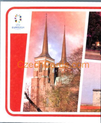 Denmark Landmark 1/2 2024 Topps UEFA Euro sticker #DEN-P1