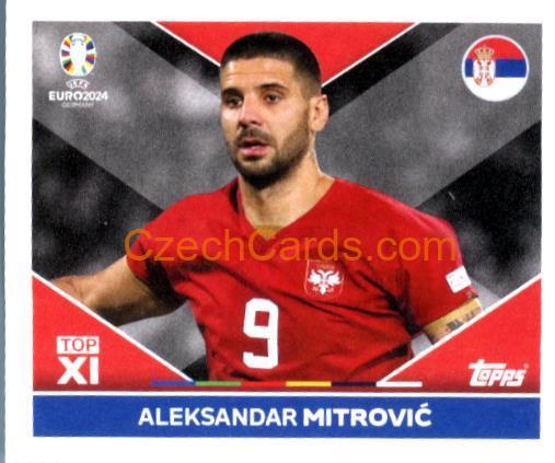 Aleksandar Mitrović 2024 Topps UEFA Euro sticker #SRB-TOP2
