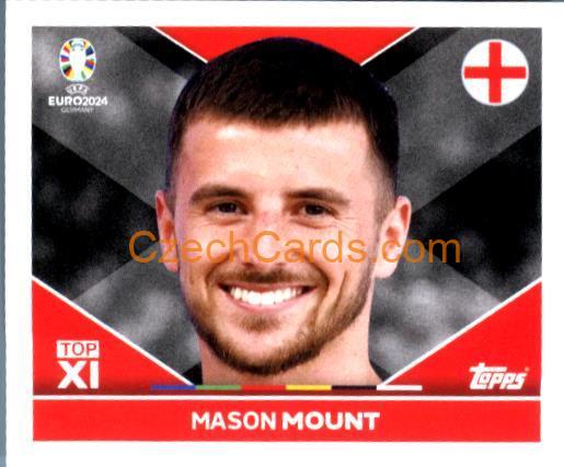 Mason Mount 2024 Topps UEFA Euro sticker #ENG-TOP1