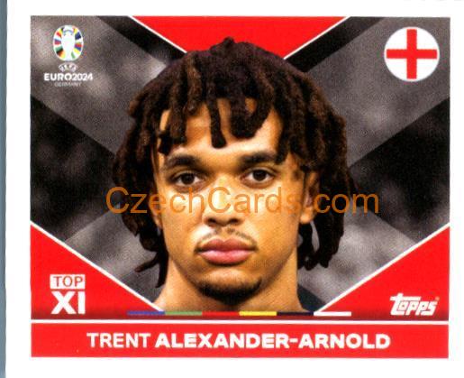 Trent Alexander-Arnold 2024 Topps UEFA Euro sticker #ENG-TOP2