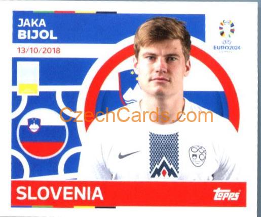Jaka Bijol 2024 Topps UEFA Euro sticker #SVN4