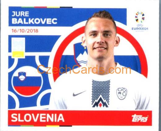 Jure Balkovec 2024 Topps UEFA Euro sticker #SVN5