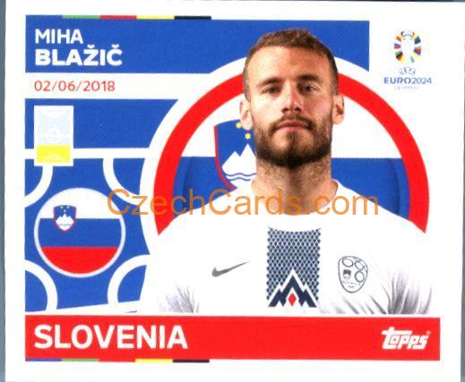 Miha Blažič 2024 Topps UEFA Euro sticker #SVN6
