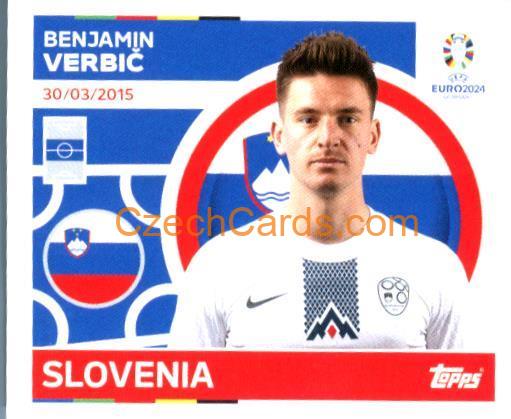 Benjamin Verbič 2024 Topps UEFA Euro sticker #SVN11