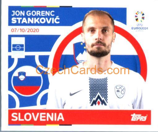 Jon Gorenc Stanković 2024 Topps UEFA Euro sticker #SVN16