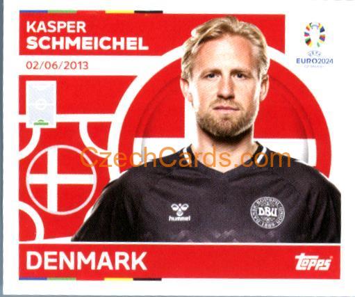 Kasper Schmeichel 2024 Topps UEFA Euro sticker #DEN4