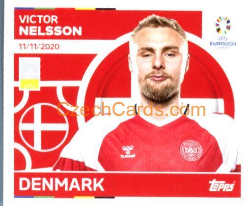 Victor Nelsson 2024 Topps UEFA Euro sticker #DEN6
