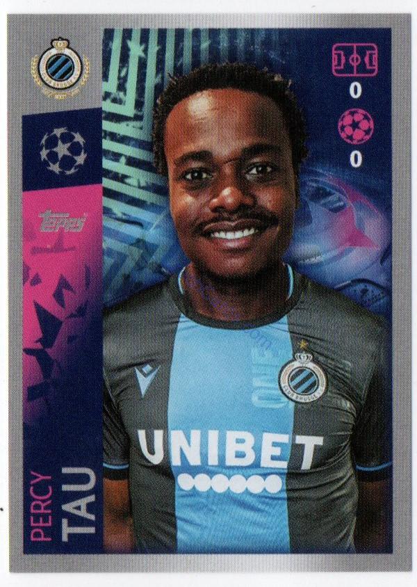 Percy Tau 2019/20 Topps sticker #526
