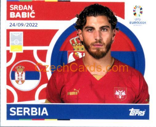 Srđan Babić 2024 Topps UEFA Euro sticker #SRB10