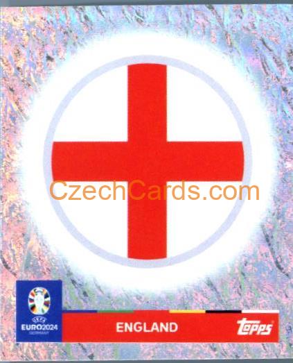 Emblem England 2024 Topps UEFA Euro sticker foil #ENG1