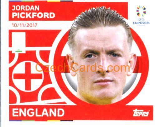 Jordan Pickford 2024 Topps UEFA Euro sticker #ENG4